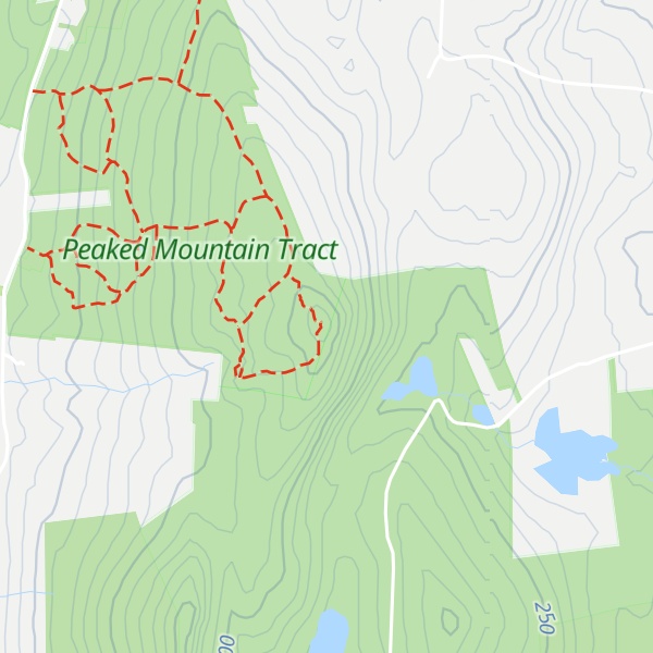 Map of Peaked Mountain