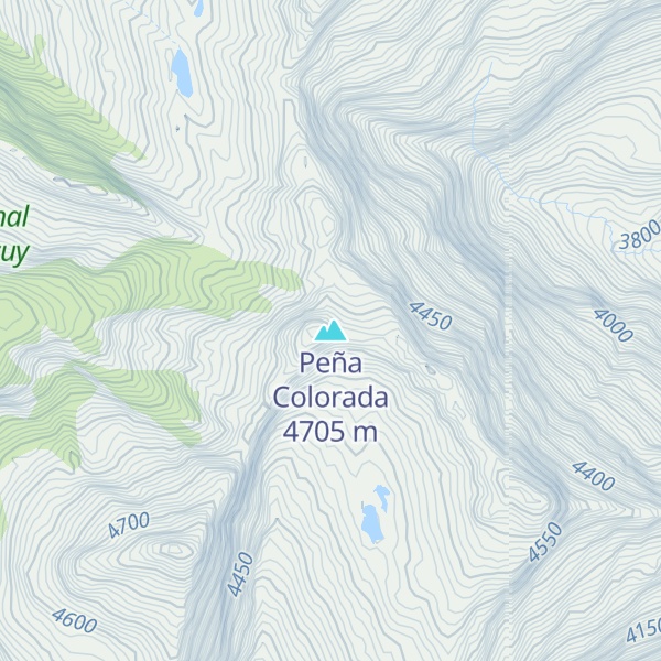 Map of Peña Colorada