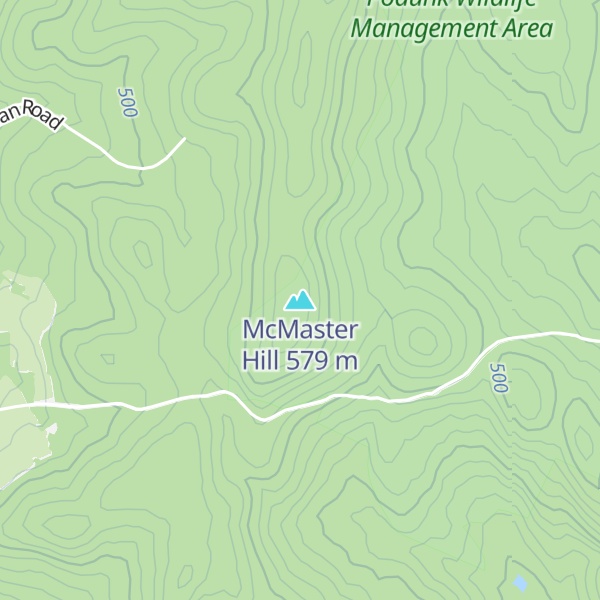 Map of McMaster Hill