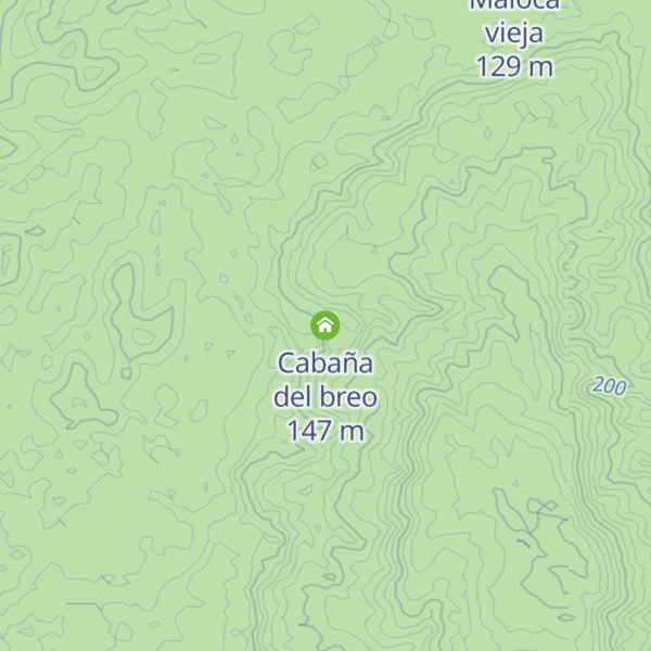 Map of Cabaña del breo