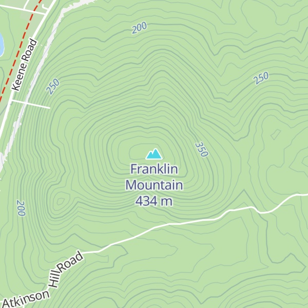Map of Franklin Mountain