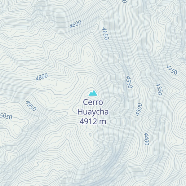 Map of Cerro Huaycha