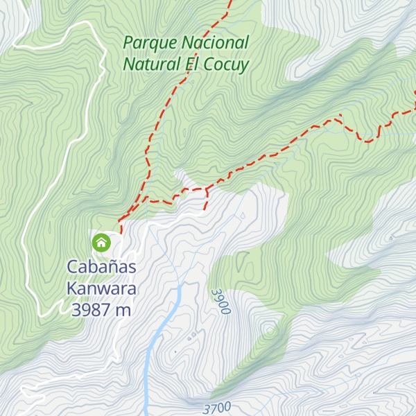 Map of Cabañas el Nevado