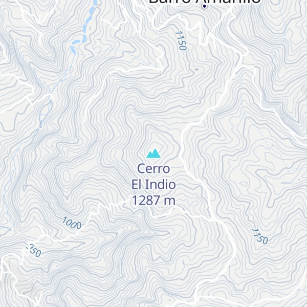 Map of Cerro El Indio