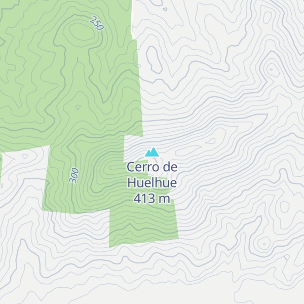 Map of Cerro de Huelhue