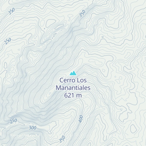 Map of Cerro Los Manantiales