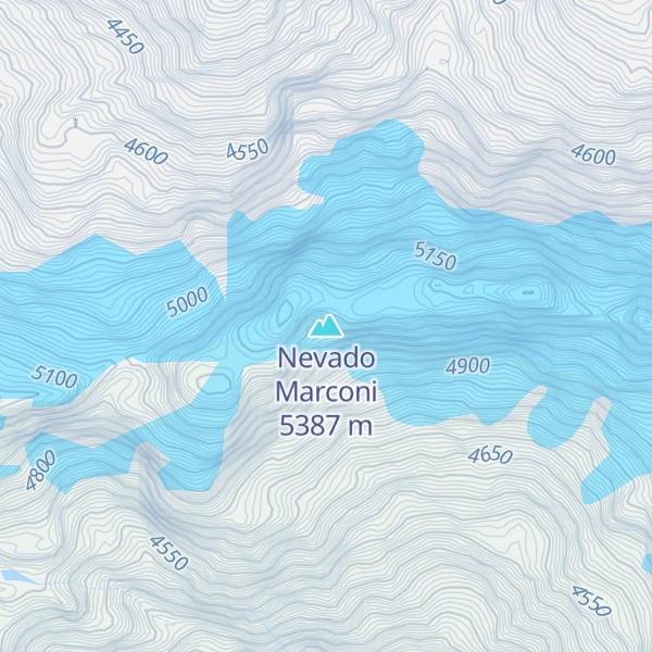 Map of Nevado Marconi