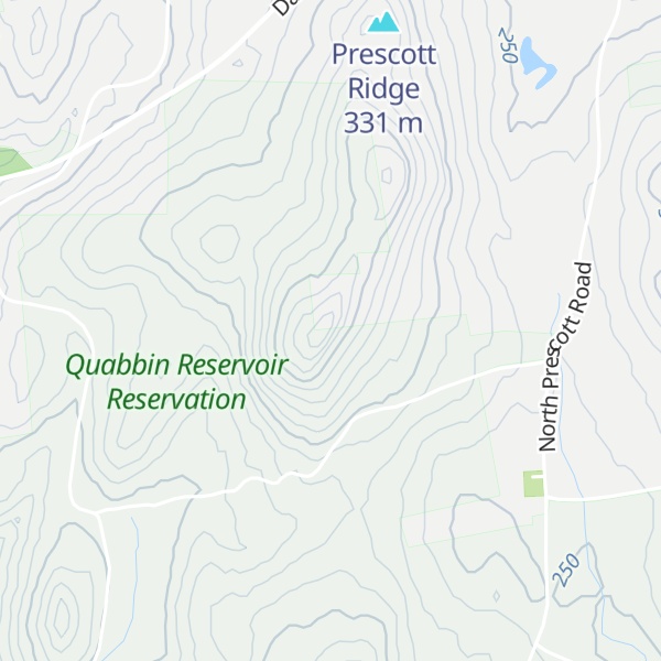Map of Packard Mountain