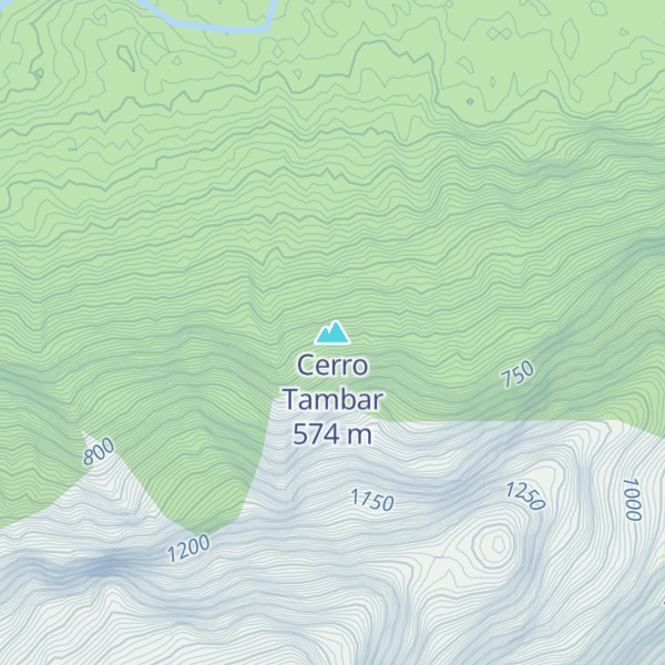 Map of Cerro Tambar