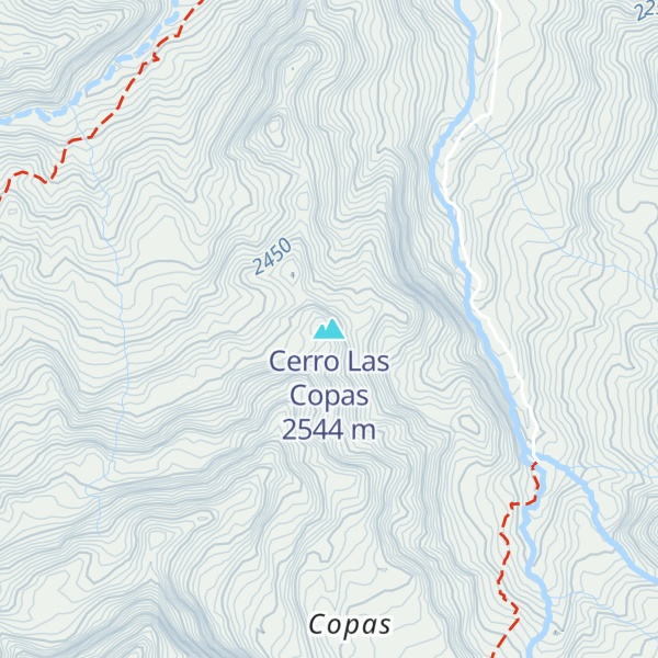 Map of Cerro Las Copas