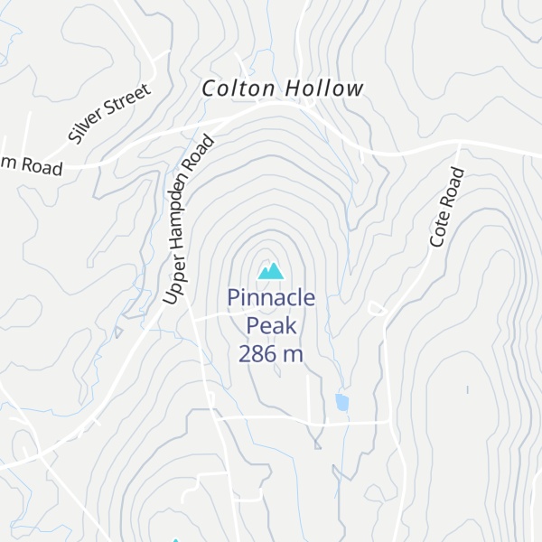 Map of Pinnacle Peak