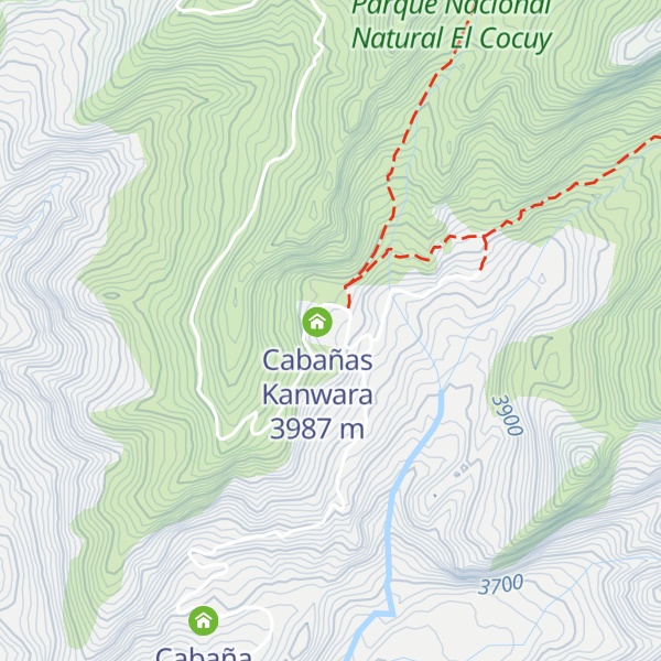 Map of Cabañas Kanwara