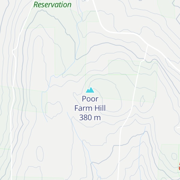Map of Poor Farm Hill