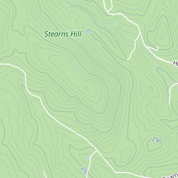 Map of Stearns Hill