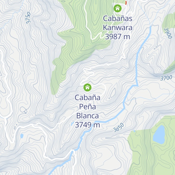Map of Cabaña Peña Blanca