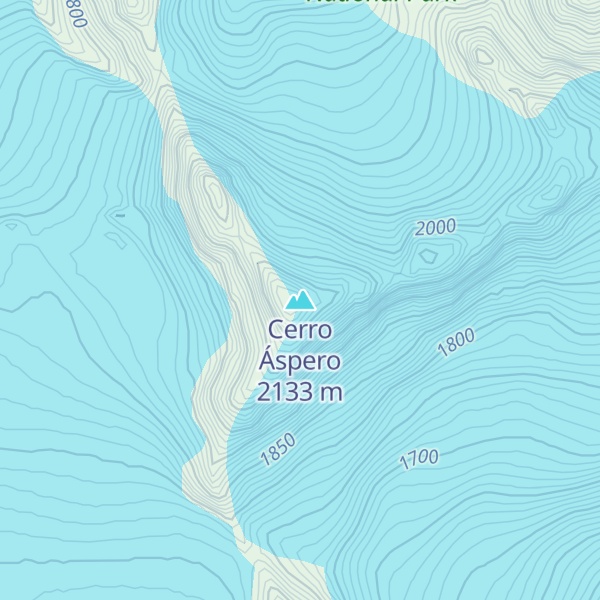 Map of Cerro Áspero