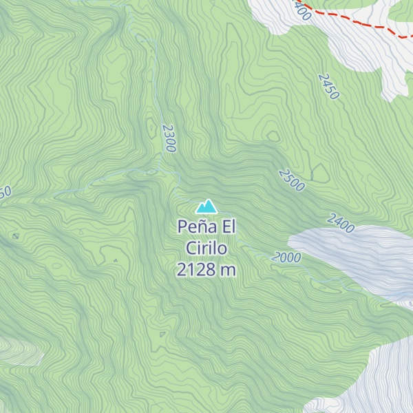 Map of Peña El Cirilo