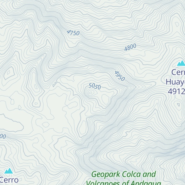 Map of P'aqu Urqu