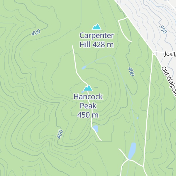 Map of Hancock Peak