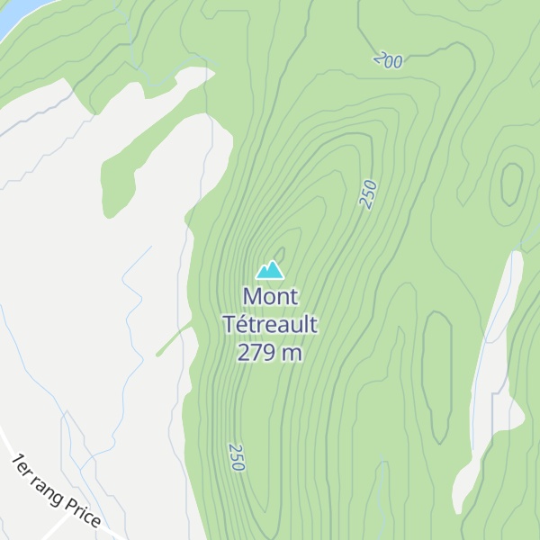 Map of Mont Tétreault