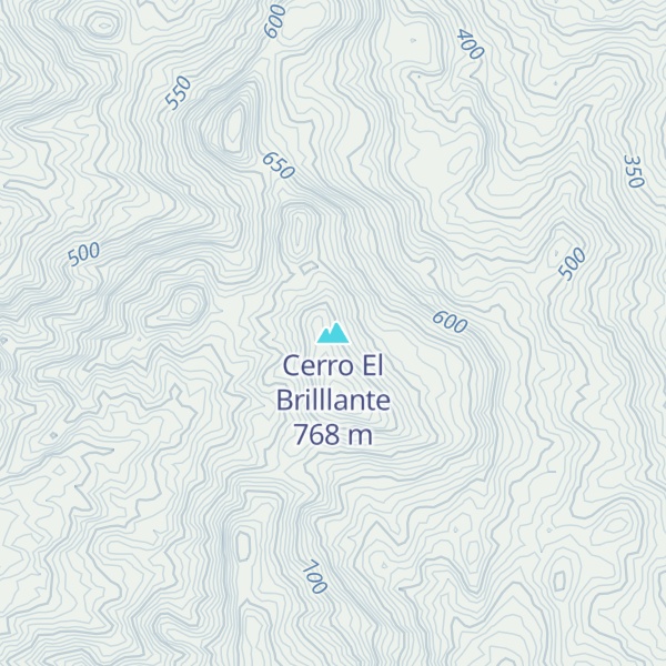 Map of Cerro El Brilllante