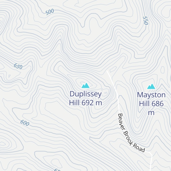 Map of Duplissey Hill