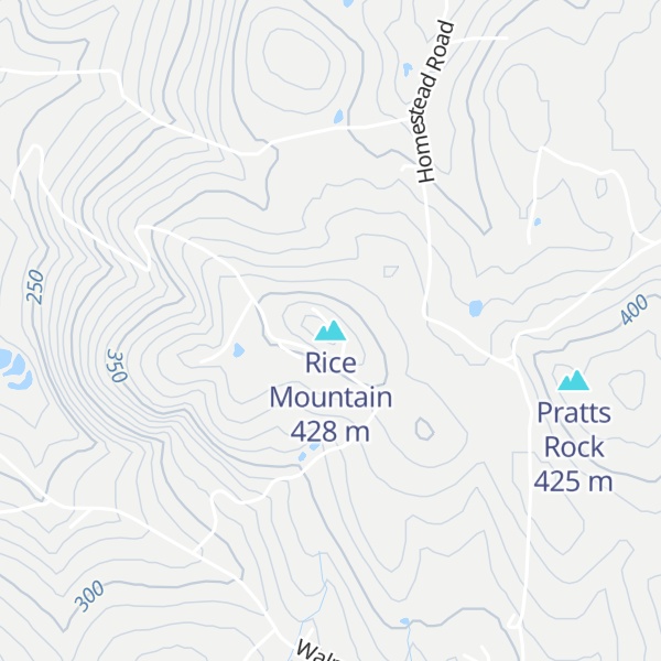 Map of Rice Mountain
