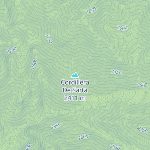 Map of Cordillera De Sarta