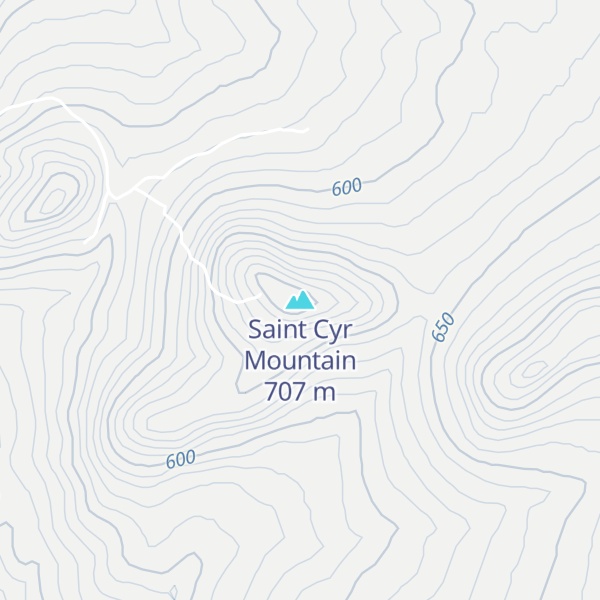 Map of Saint Cyr Mountain
