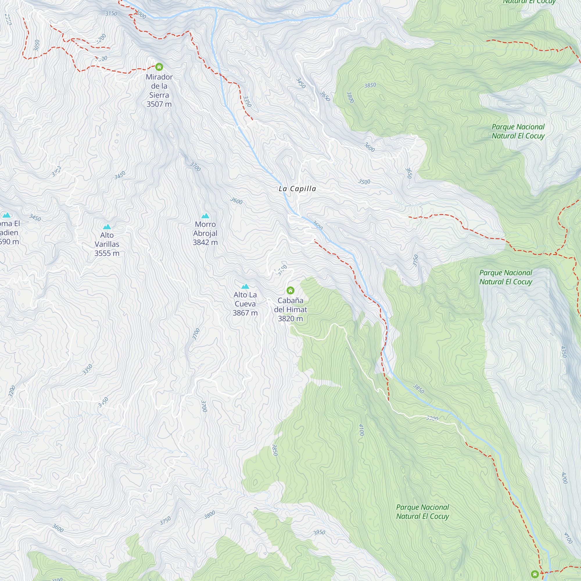 Cabaña del Himat map