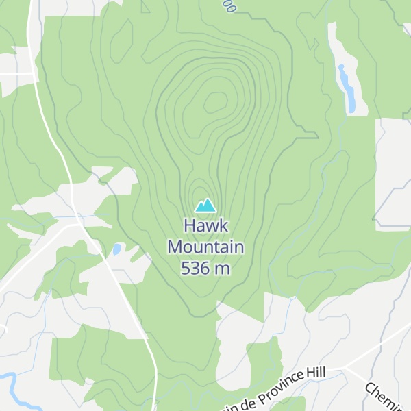 Map of Hawk Mountain