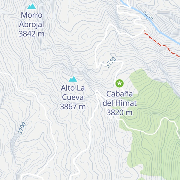 Map of Cabaña el pulpito