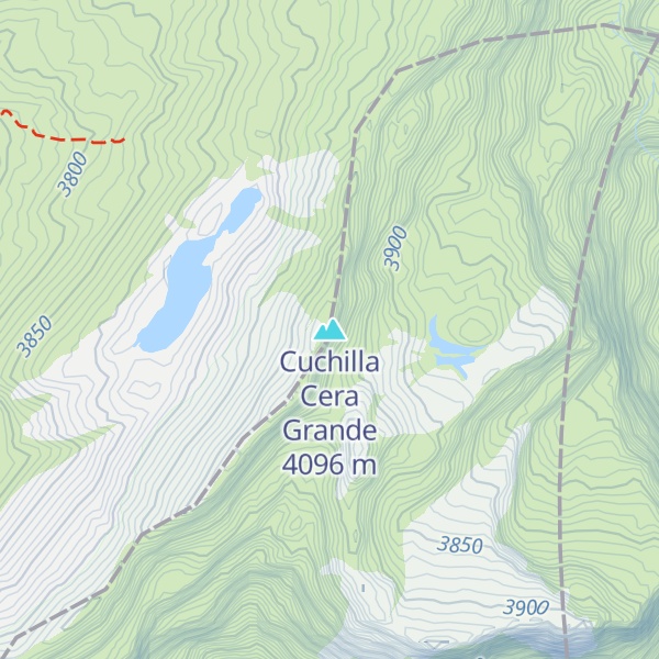 Map of Cuchilla Cera Grande