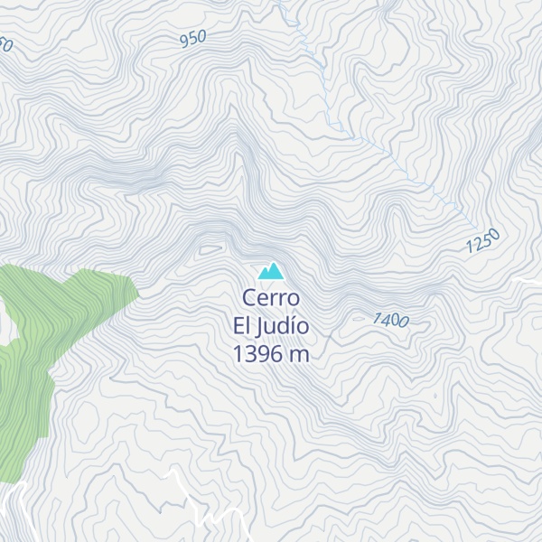 Map of Cerro El Judío