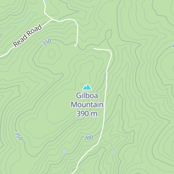 Map of Gilboa Mountain