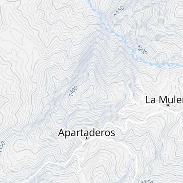 Map of Cerro La Aguadita