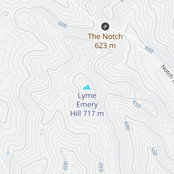 Map of Lyme Emery Hill