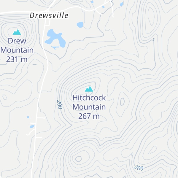 Map of Hitchcock Mountain
