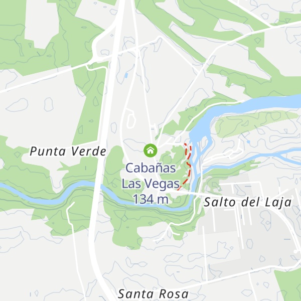 Map of Cabañas Las Vegas
