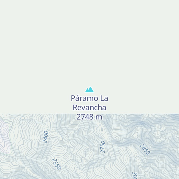 Map of Páramo La Revancha
