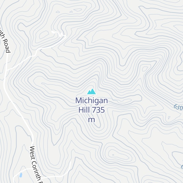 Map of Michigan Hill