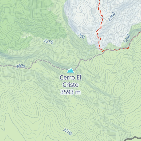 Map of Cerro El Cristo