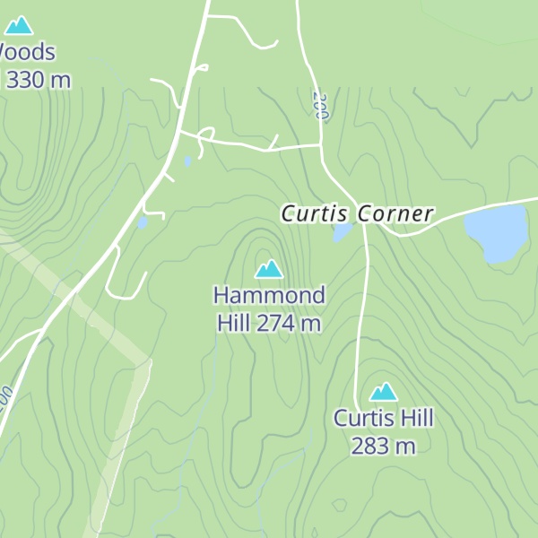 Map of Hammond Hill