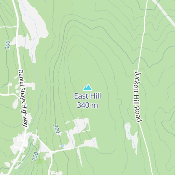 Map of East Hill