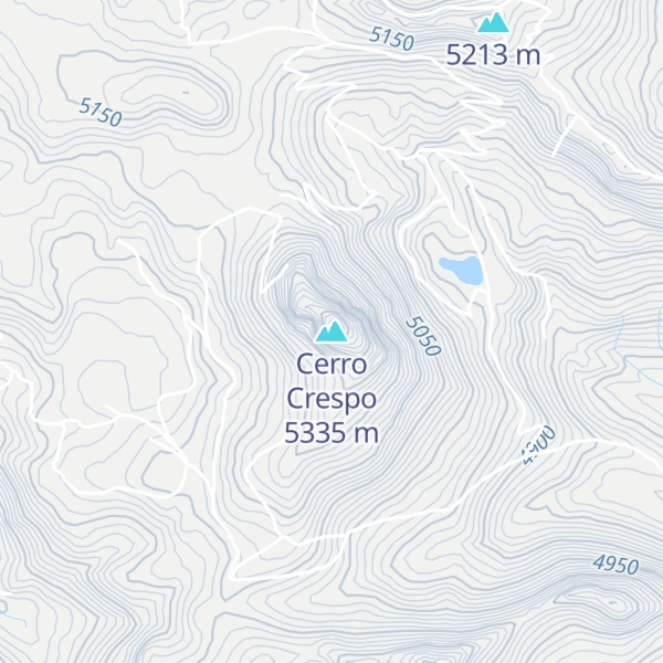 Map of Cerro Crespo