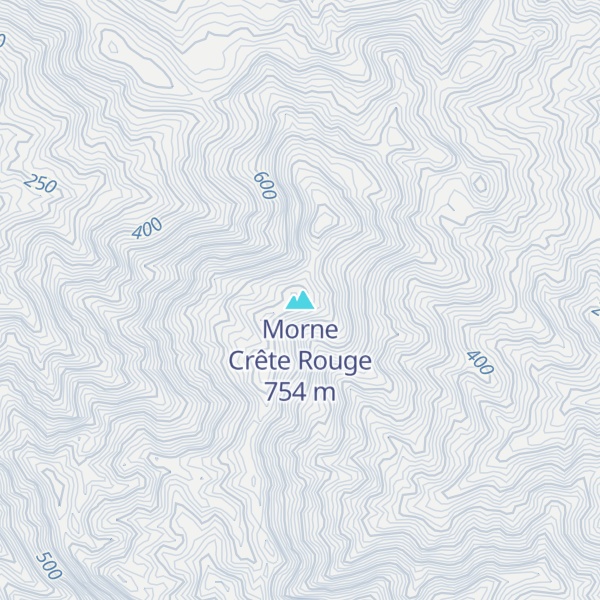 Map of Morne Crête Rouge