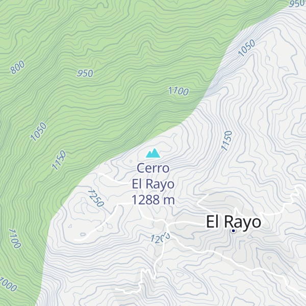 Map of Cerro El Rayo