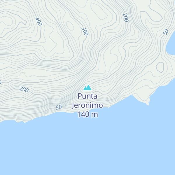 Map of Punta Jeronimo