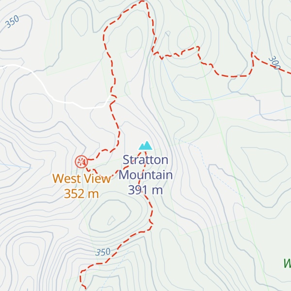 Map of Stratton Mountain