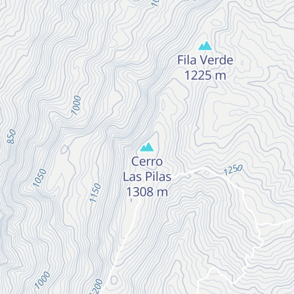 Map of Cerro Las Pilas